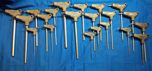 Cornwell 21pc T Handle SAE & Metric Hex head wrenches 10mm-2mm & Torx T30-T10