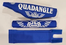 SE RACING QUADANGLE PAD SET Royal/White Vintage BMX