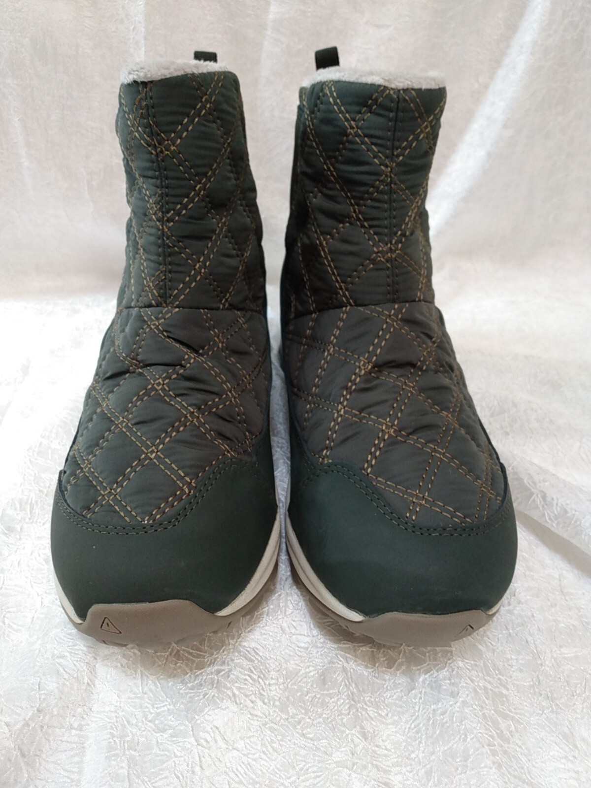 Stivali Donna Tg 9 5 Verde Slip On Impermeabili Caviglia Termici Neve Invernali KEEN