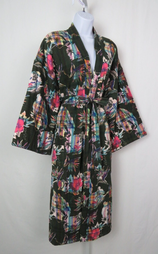 Vintage 1960er Jahre MOD MACHBAR HAWAIIISCHER BLUMEN STRANDMANTEL FROTTETUCH INNEN - Bild 12 von 16