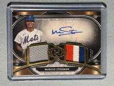 2021 Museum Collection Signature Swatch Dual Auto Relic Gold Marcus Stroman /25