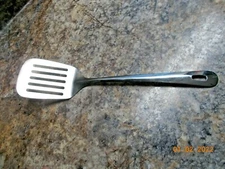 Unbranded Unmarked Stainless 13" 5 Slot Spatula, light wear