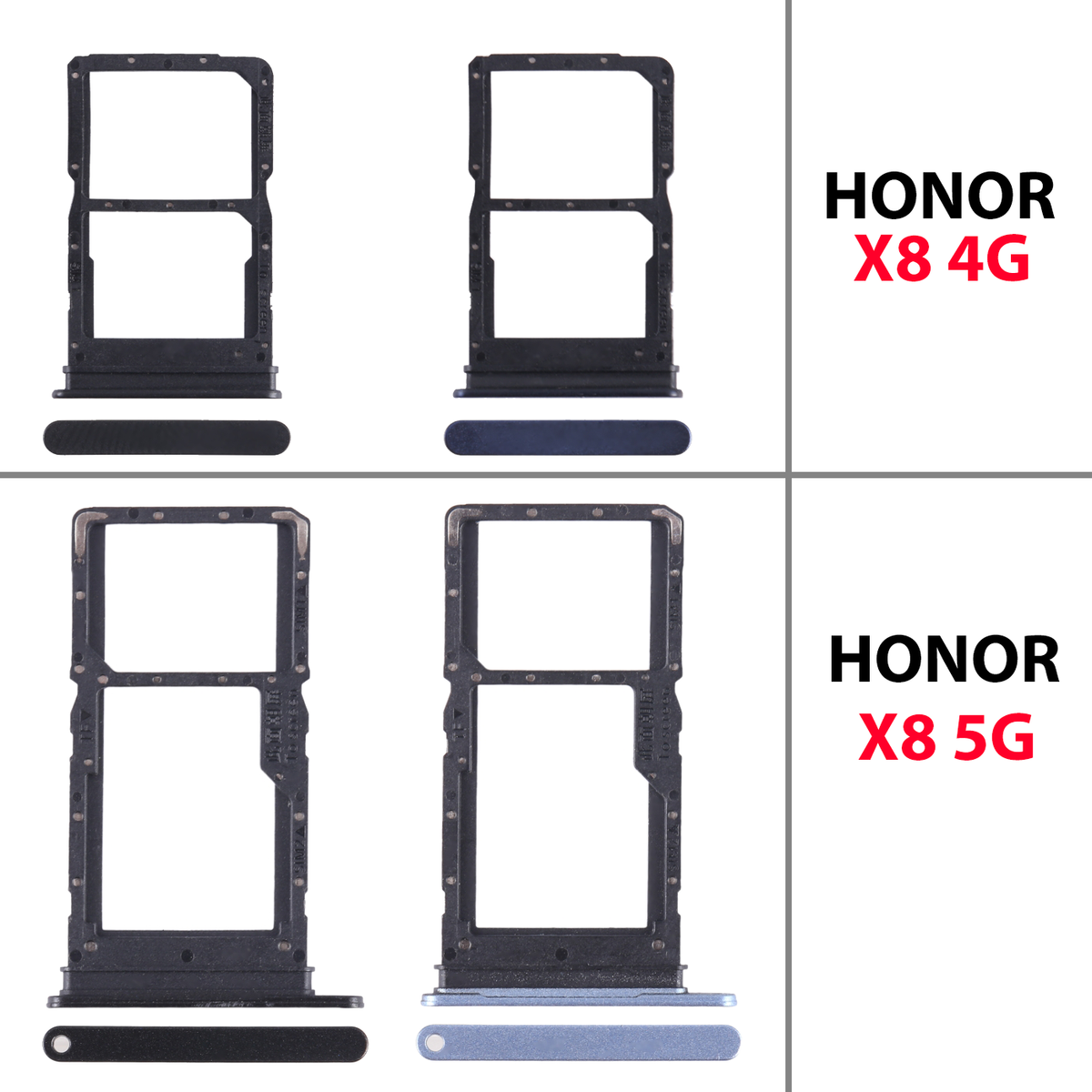 For HONOR X8 4G /5G SIM card drawer holder card tray slot holder