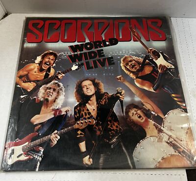 Set of 3 Scorpions Vinyl LPs - World Wide Live / Blackout / Love