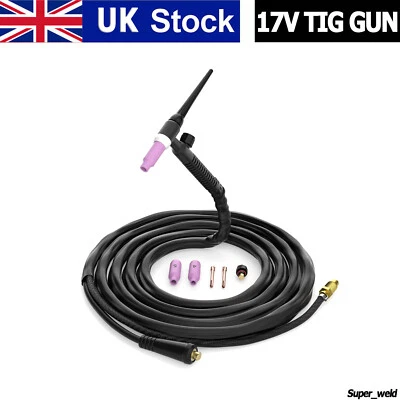 HITBOX 4M WP17V TIG Welding Torch Air Cooled TIG Gun SR17 for MIG Welder HBM1200 HBM200