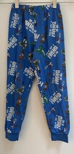 Disney Pixar Toy Story Kid Boys Woody Buzz Lightyear Polyester PJ Pants Blue 5-6