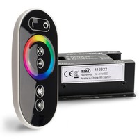 Isoled Wireless Touch Rgb Pwm-Dimmer Mit Funk-Fernbedienung Flat 12-24V Dc 3X6A