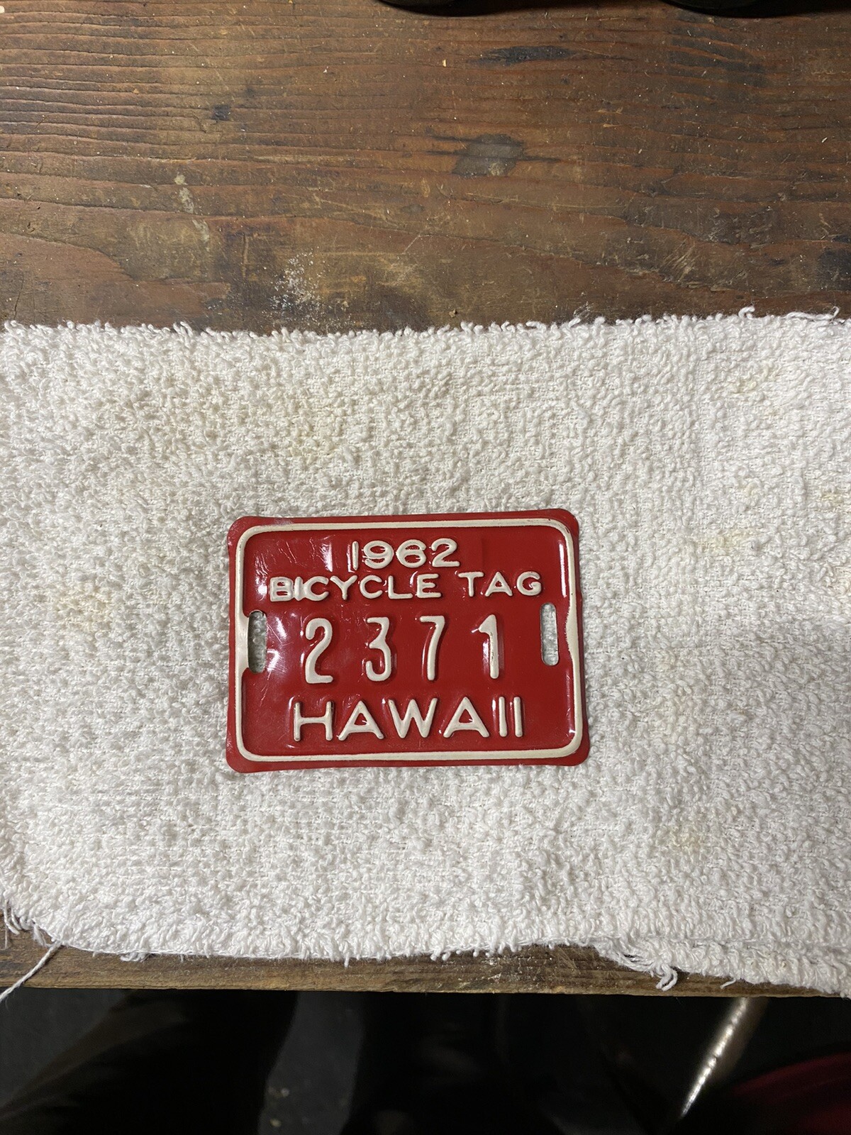 Vintage 1962 Hawaii Bicycle Tag License Plate eBay
