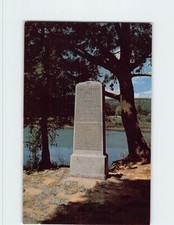 Postcard Monument at Tri-State Rock - NJ PA and NY Join Port Jervis New York USA
