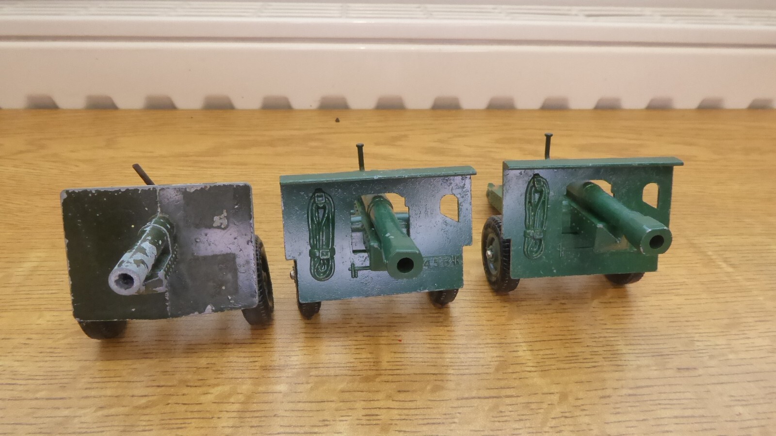 3 X Vintage Britains Toys Army Field Guns Military eBay