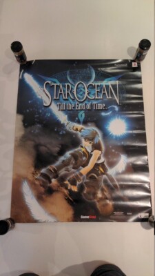 28 x 22 STAR OCEAN: TILL THE END OF TIME Poster Playstation 2 Promo Display Ps2