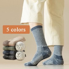 3 Paia Di Inverno Maschile Caldo Pesante -Rotoli Di Lana Riscaldati Stivali ☆