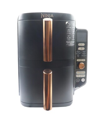 Heißluftfritteuse Double Stack XL Heißluftfritteuse Schwarz/Kupfer SL400EUCP