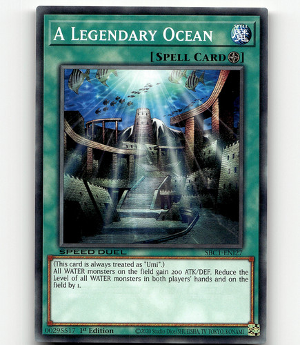 Speed Duel: Streets of Battle City #SBC1-ENI12 Warrior of Atlantis