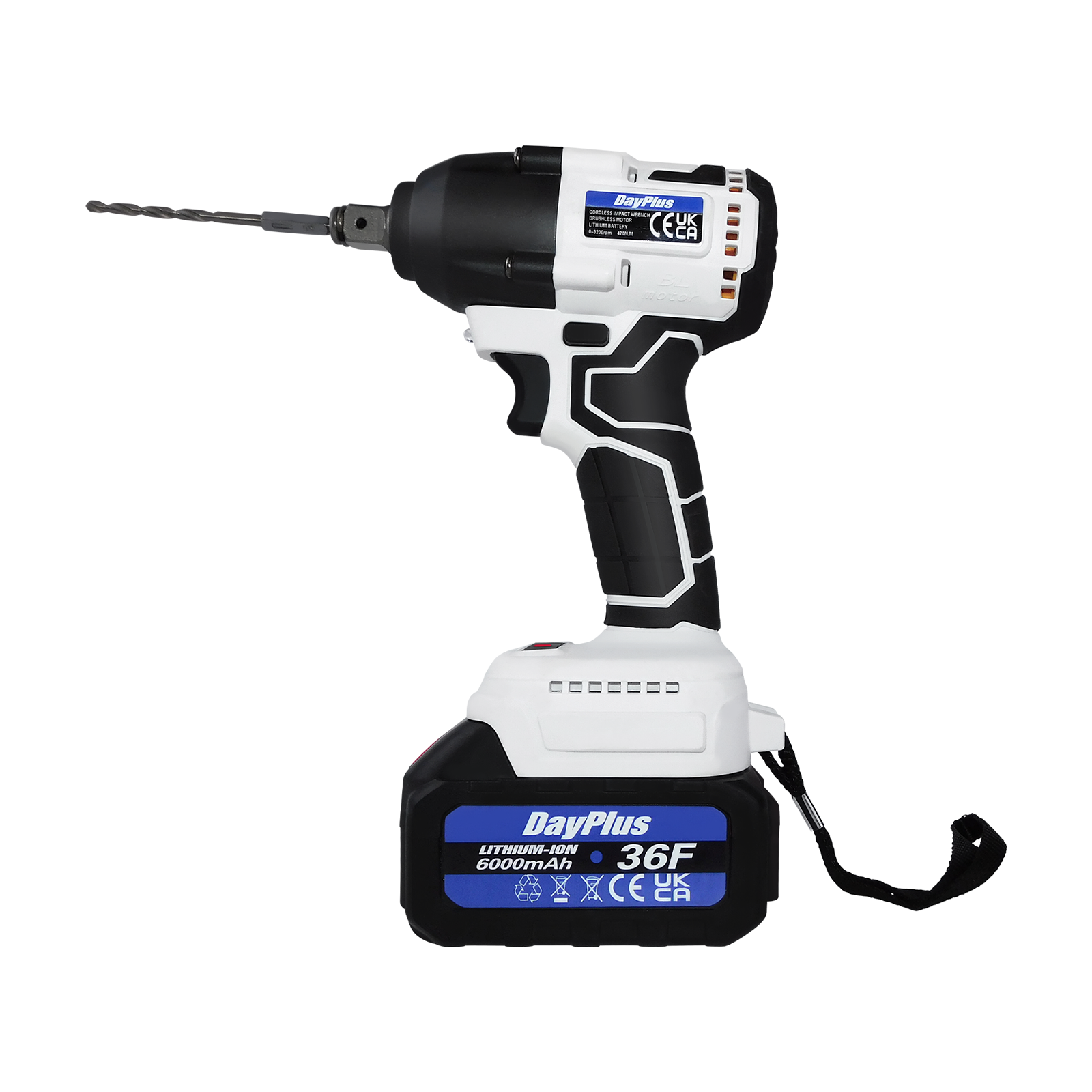 Portable Cordless Impact Wrench 420Nm Kit Drill Gun 1/2 Inch Drive 21V