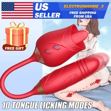 For Rose-Licking Vibrator-Nipple-Clit-Oral-Women-Rechargeable-Toy-use Lubricants