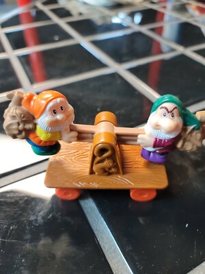 Disney Snow White and The Seven Dwarfs Mine Train Teeter Totter Rail Car Toy