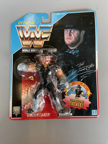 WWF Hasbro The Undertaker #1 w/case 1992 Series 4 ...