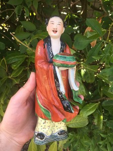 Fine Chinese Antique Porcelain Figure Republic Period Famille Rose