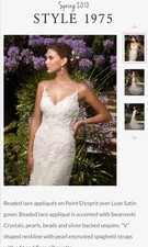 NEVER WORN, Casablanca wedding dress size 8