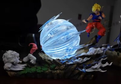 Figura de acción Estátua Dragon Ball Majin Boo Vs Goku C/ Led