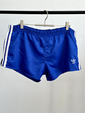 Vintage 80s West Germany Adidas Blue Shorts Size 6 M-L 