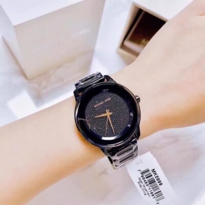 Michael Kors Black Kinley Pavé Stainless Steel Watch MK5999 Michael Kors Ladies Watch Kinley MK5999 | Catchy Watches main image 4