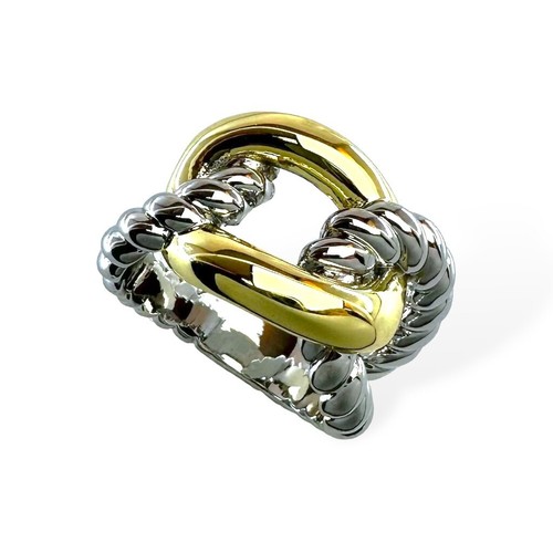 NEW!! PAVE CRYSTAL CENTER HORSE BIT RING WITH HORSE BIT BAND, LOVE LOVE LOVE!! - Picture 5 of 6