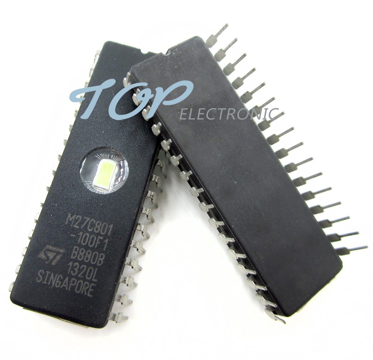10 Pcs M27C801 100F1 CDIP 32 M27C801 100F1 27C801 MBIT EPROM UV 8 100NS IC Novo E Original|uv - Foto 4