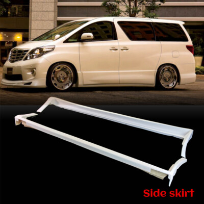 For 08-15 Alphard Vellfire 20 series AH20 AD Style FRP Unpainted side skirt kits