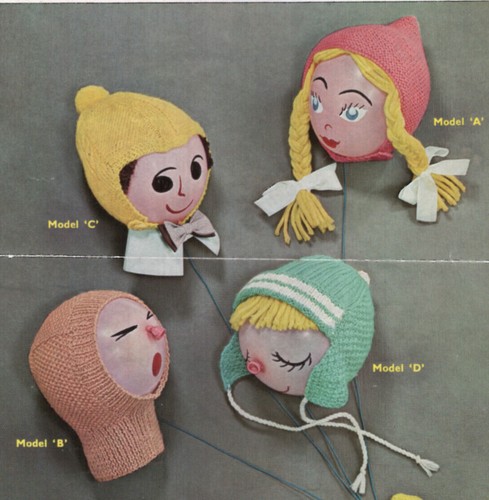 Strickanleitung Kopie 1815.   Kinderhelme & Hauben.   2-4 Jahre alt.  DK