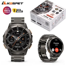 2025 KOSPET TANK T3 Smart Watch for Men 50M Waterproof AOD Bluetooth Watch