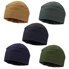 Beanie Cycling Cap Hiking Winter Solid Color Soft Warm Hat Polar Fleece