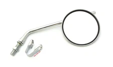 Emgo Universal Round Motorcycle Chrome Clamp On Mirror Fits 7/8" Bars 20-43000