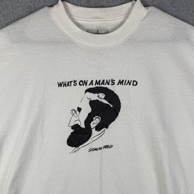 Vintage AO Shirt Mens XL Dr Sigmund Freud Whats On A Mans Mind