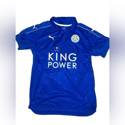 Leicester City 2016 - 2017 home football shirt jersey PUMA size YXL or adult S