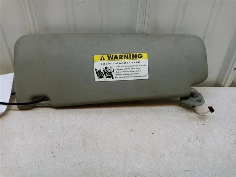 06-11 BMW 328i SEDAN PASSENGER RIGHT SUN VISOR VINYL GRAY OEM USED  - Image 4 of 4