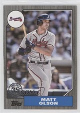 2022 Topps Update 1987 Topps Baseball Black 240/299 Matt Olson #87TBU-6 06bg