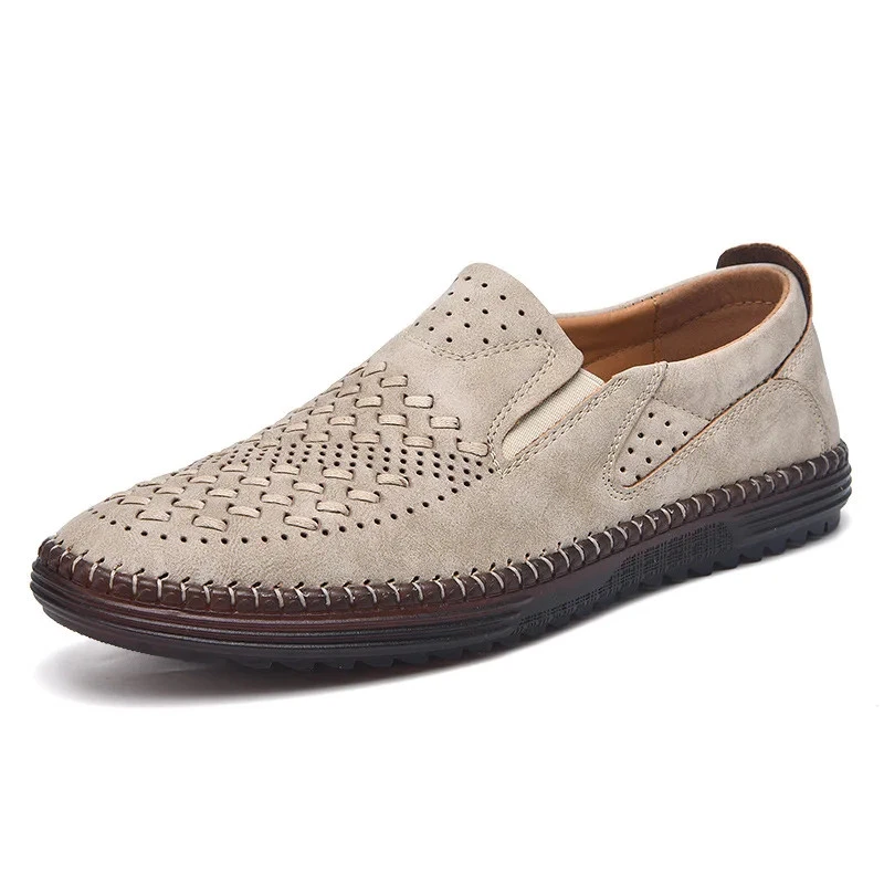AMIRI SNEAKERS Scarpe casual da uomo in pelle fatte a mano sneakers mocassini slip on scarpe da guida in rete