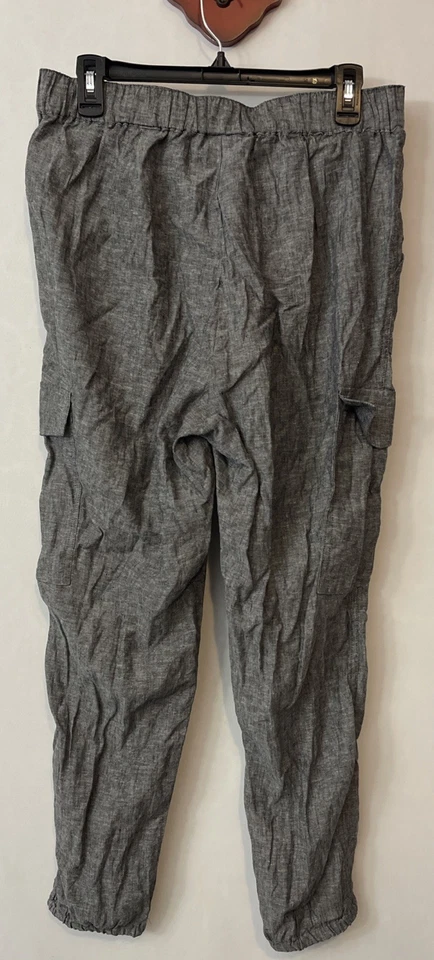Pantalones de chándal cargo New York Company para mujer gris medio de lino ¡NUEVOS CON ETIQUETAS! A5985 Foto 4 de 4