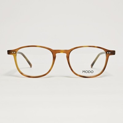 MODO Model 8021 Unisex Oval Glasses in Light Brown Tortoise | 49mm