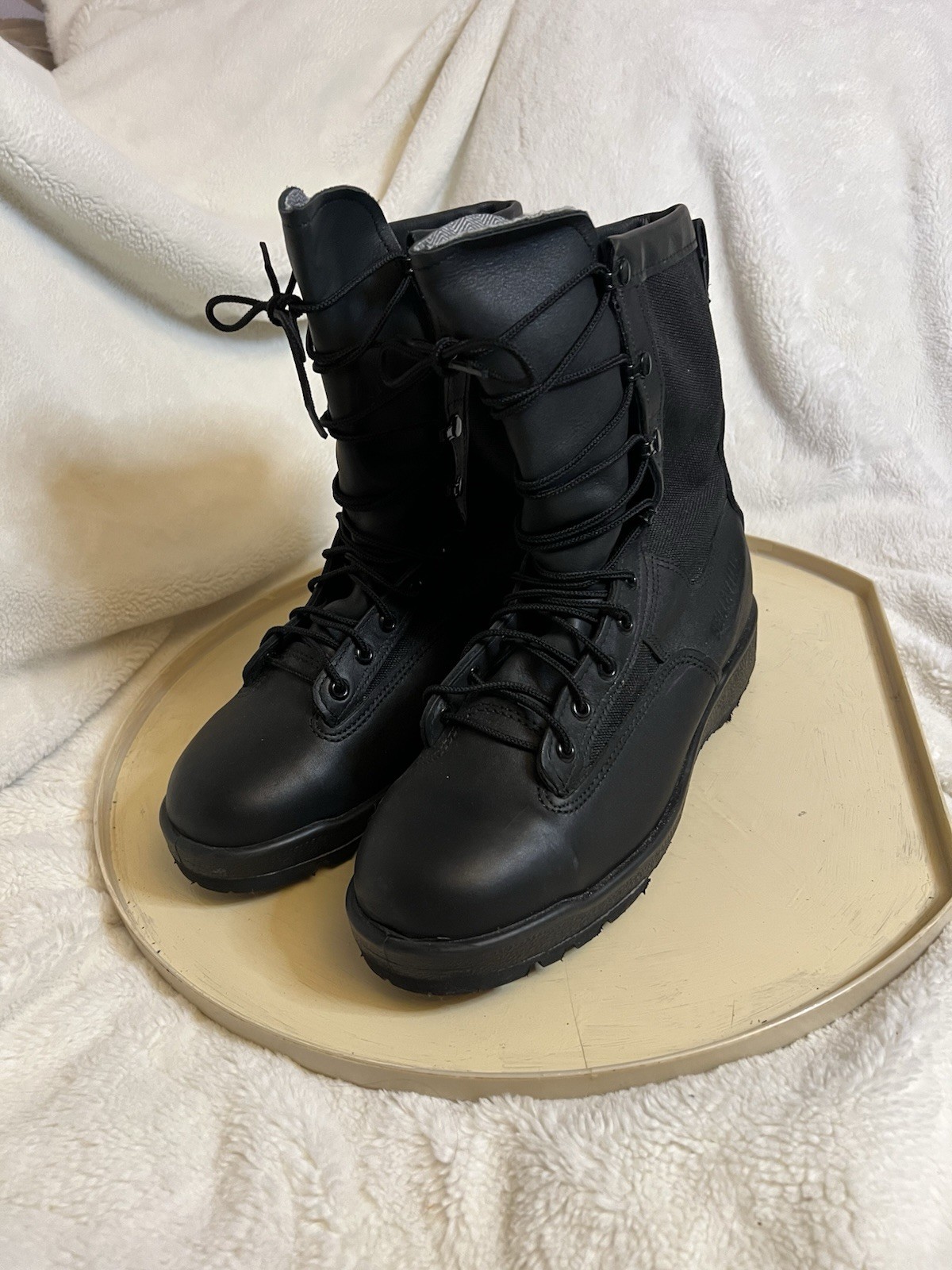 Belleville 700 ST 8 Inch Waterproof Duty Black Tactical Boots NWOT 9.5 Wide