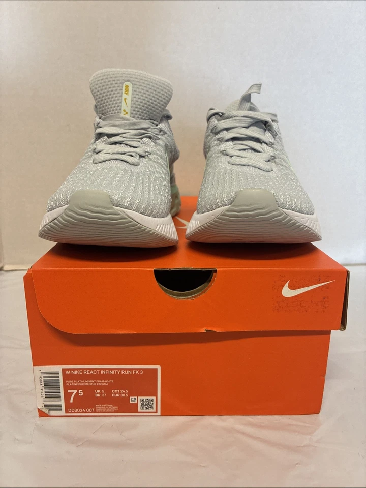 Nike React Infinity Run FK 3 Womens Size 7.5 - Image 4 of 4