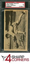 1937 GOUDEY PREMIUMS TYPE 4 JIMMY DYKES FIELDING POP 1 PSA 3