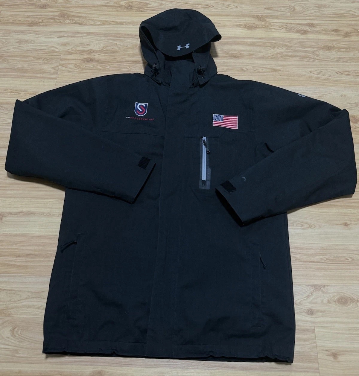 UNDER ARMOUR UA STORM USA UNITED STATES US SPEED-SKATING COAT ZIP OUT LINER SZ M