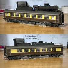 Bachmann BR Umber & Cream Mk1 Pullman Coach *PRO WEATHERED LOOK*