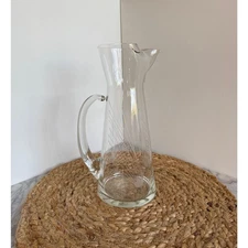 Vintage mid-century Atomic Starburst cocktail pitcher, 1.5 quarts