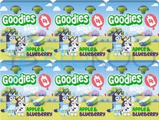Goodies Bluey Kids Apple Blueberry Pouches - 4x100g each Pack of 6