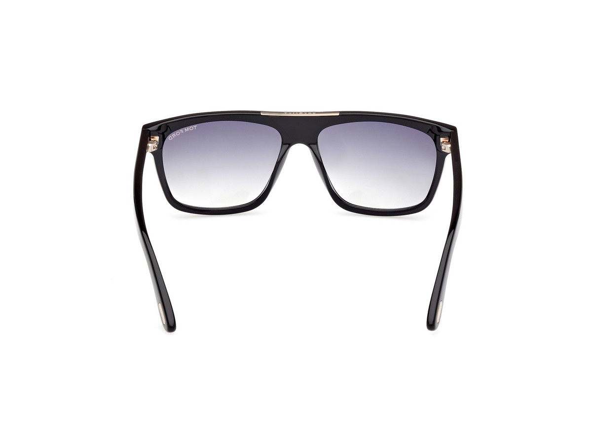 Tom Ford FT 0628 Cecilio-02 01B Sunglasses - Shiny Black/Gradient