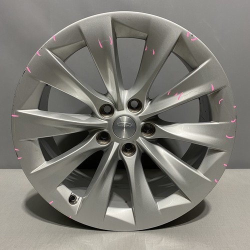 TESLA MODEL S WHEEL RIM SILVER 19” 1059337-00-A OEM 2016 2017 2018 2019 2020